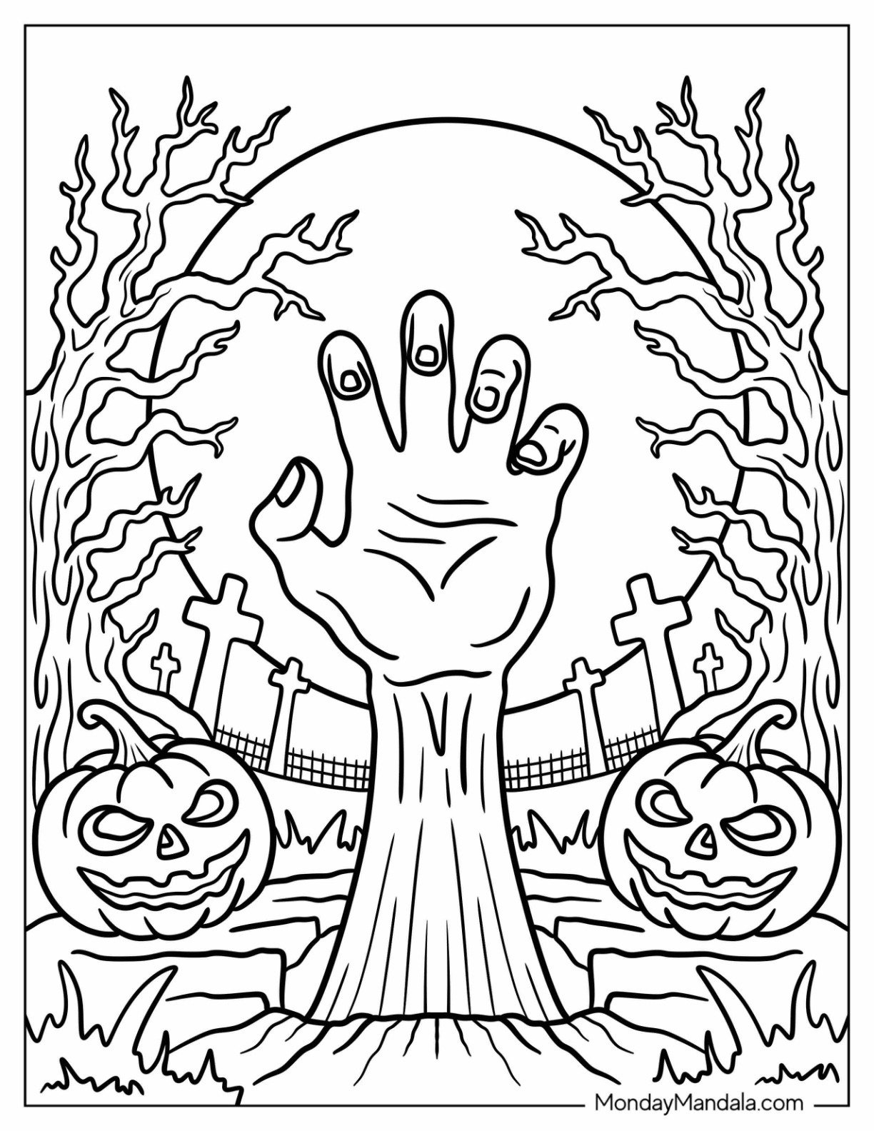 40 Halloween Coloring Pages For Adults (Free Printables) with Halloween Coloring Pages Printable