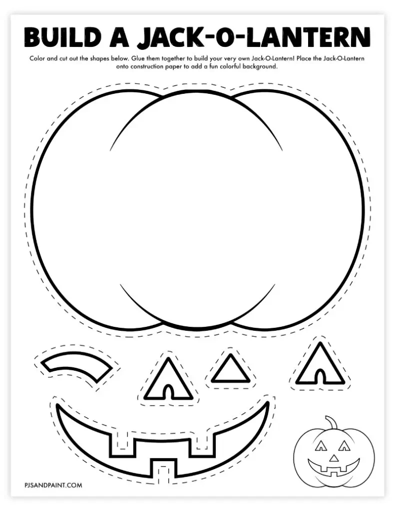 45 Free Printable Halloween Games And Activities - Pjs And Paint in Cut Out Printable Halloween Templates