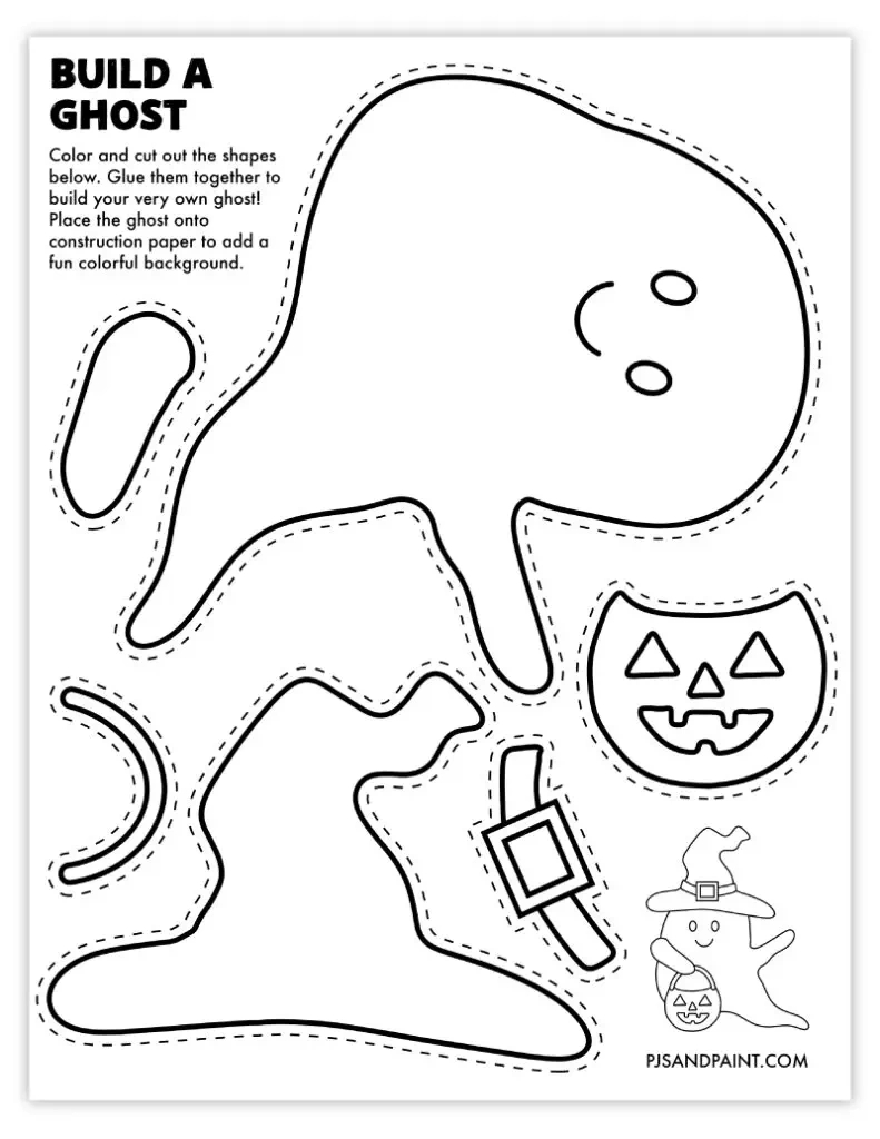 45 Free Printable Halloween Games And Activities - Pjs And Paint with Free Printable Halloween Crafts For Adults