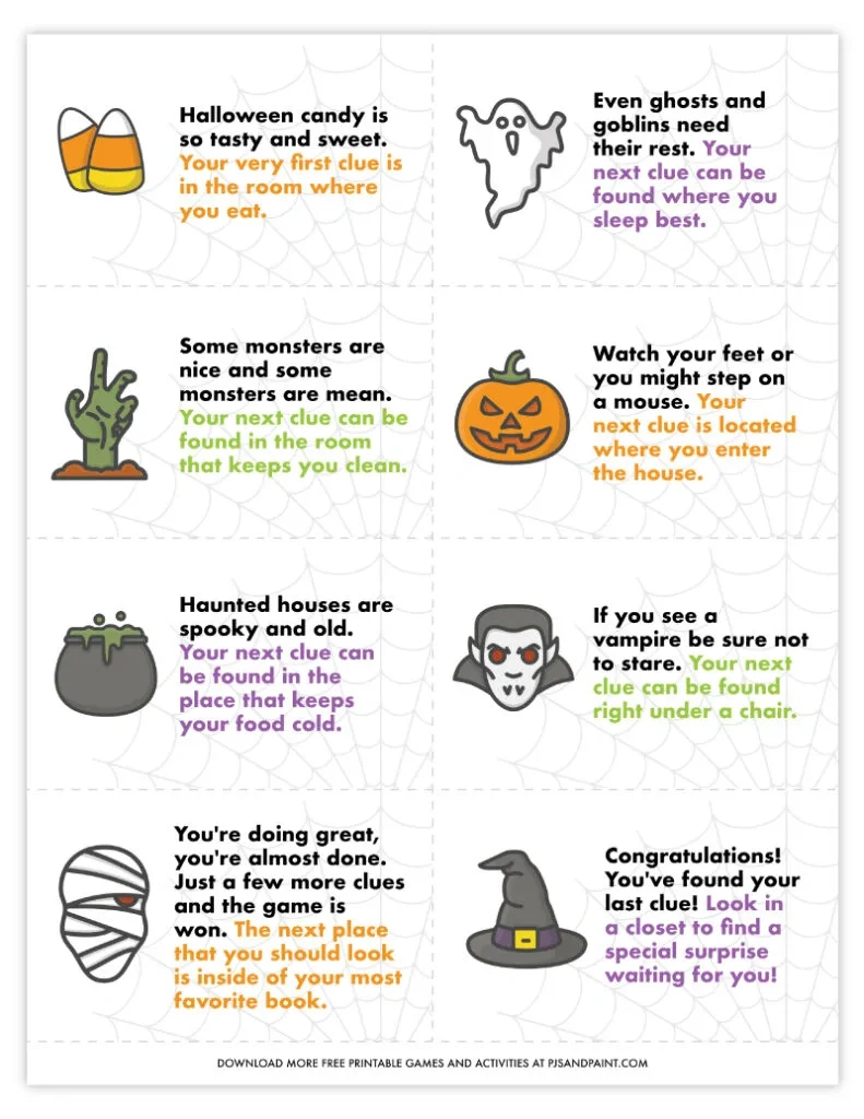45 Free Printable Halloween Games And Activities - Pjs And Paint within Free Printable Halloween Decorations For Classroom