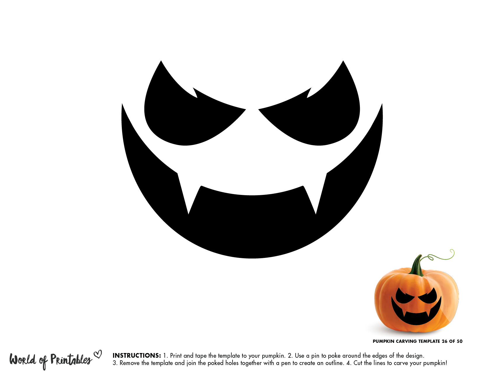 50 Easy Pumpkin Carving Stencils + The Ultimate Guide To Pumpkin intended for Easy Printable Pumpkin Stencils