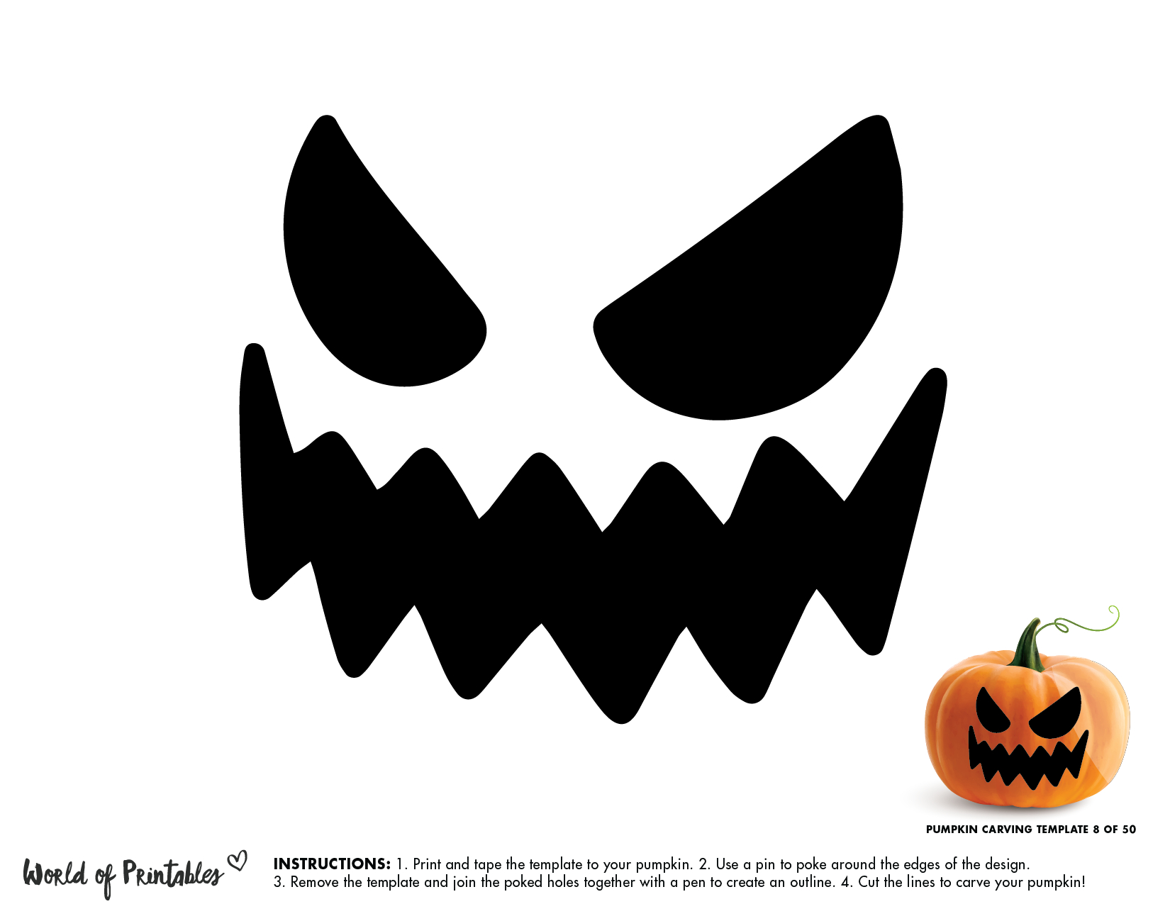 50 Easy Pumpkin Carving Stencils + The Ultimate Guide To Pumpkin with regard to Free Printable Halloween Faces