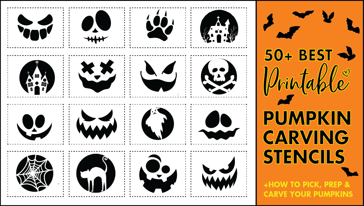 50 Easy Pumpkin Carving Stencils + The Ultimate Guide To Pumpkin within Printable Pumpkin Stencils Free