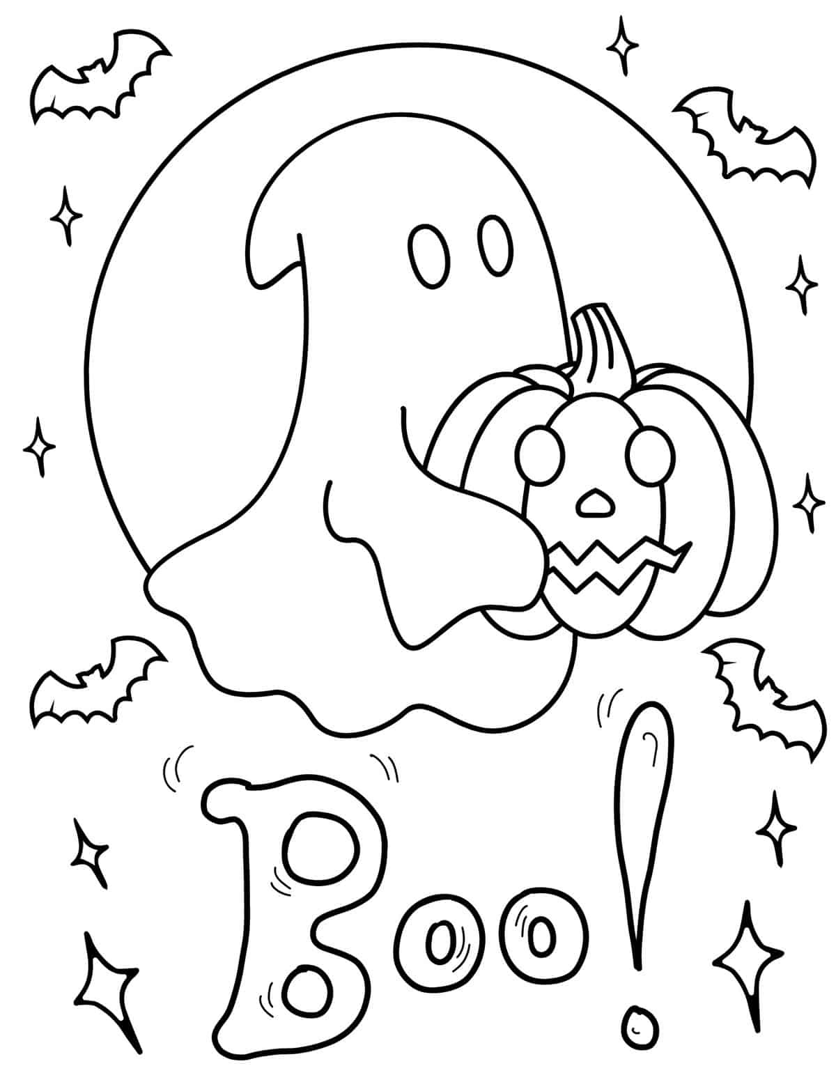 50 Free Halloween Coloring Pages - Prudent Penny Pincher inside Coloring Pages Printable Halloween