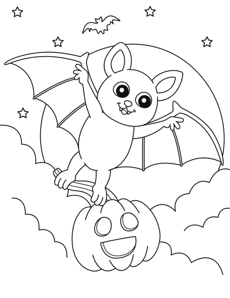 50 Free Halloween Coloring Pages - Prudent Penny Pincher inside Free Printable Halloween Pictures To Color For Kids