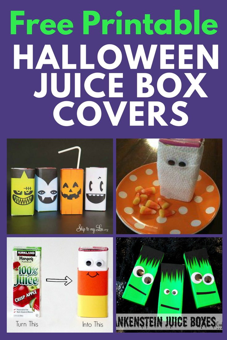 6 Spook-Tacular Halloween Juice Boxes (Includes Free Printables) intended for Printable Halloween Juice Box Covers