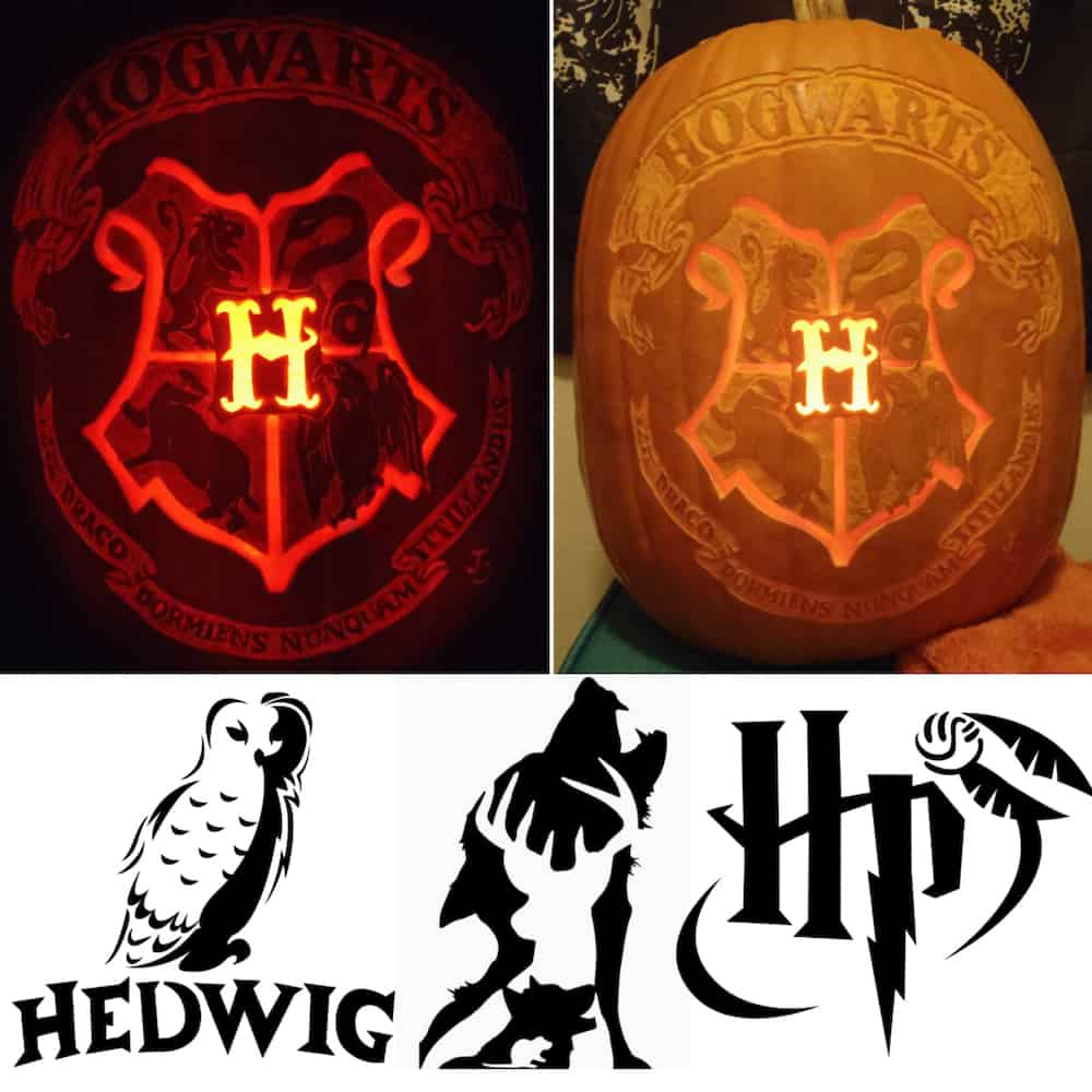 60 Free Harry Potter Pumpkin Stencils For An Amazing Halloween for Free Printable Harry Potter Pumpkin Carving Stencils