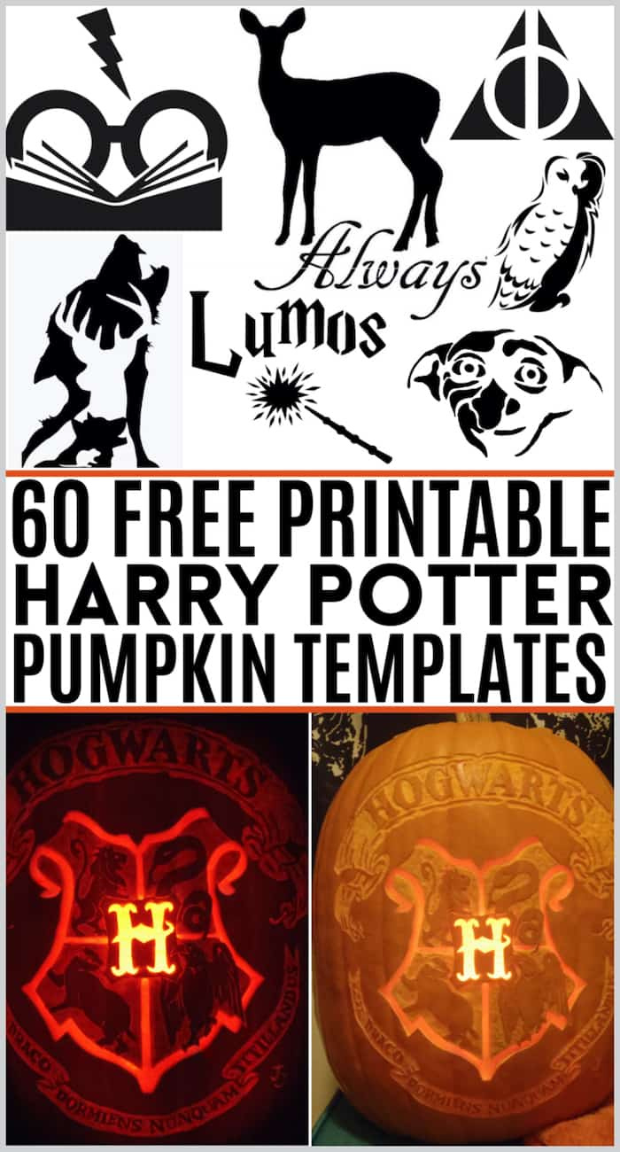 60 Free Harry Potter Pumpkin Stencils For An Amazing Halloween inside Easy Printable Harry Potter Pumpkin Stencils