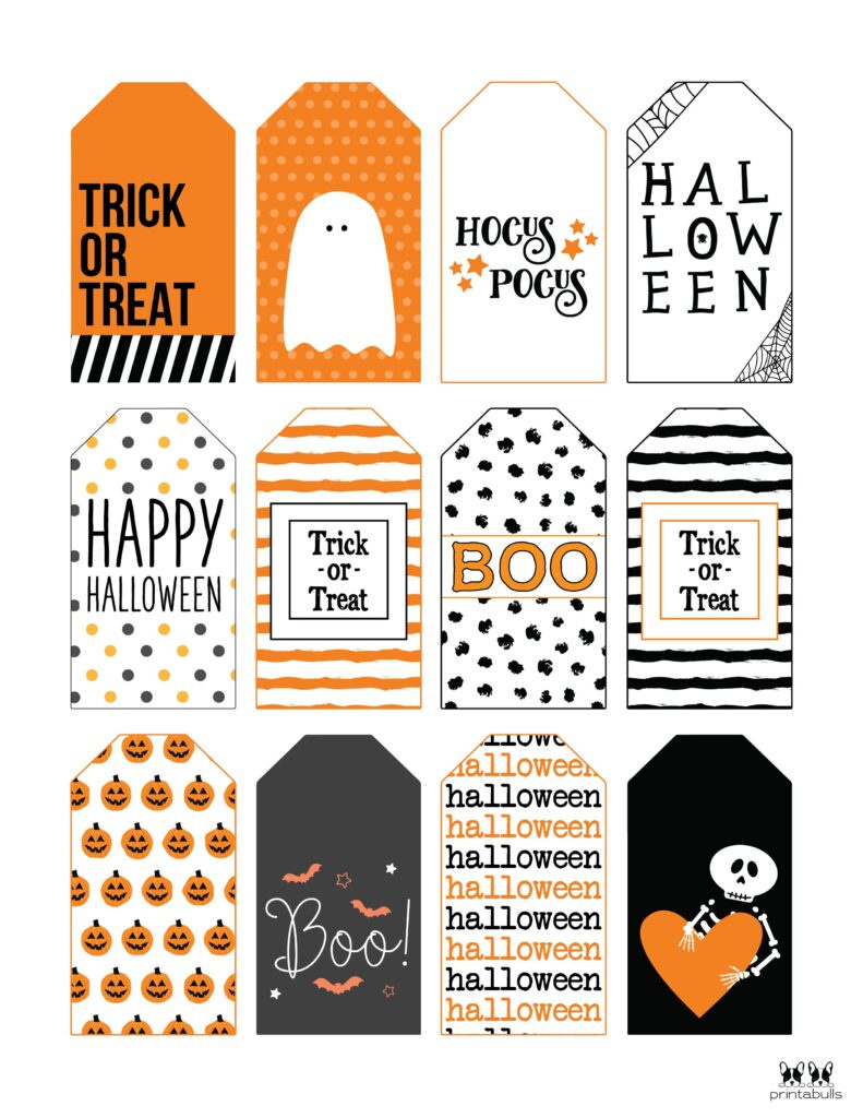 60 Free Printable Halloween Tags | Printabulls for Free Editable Printable Halloween Tags