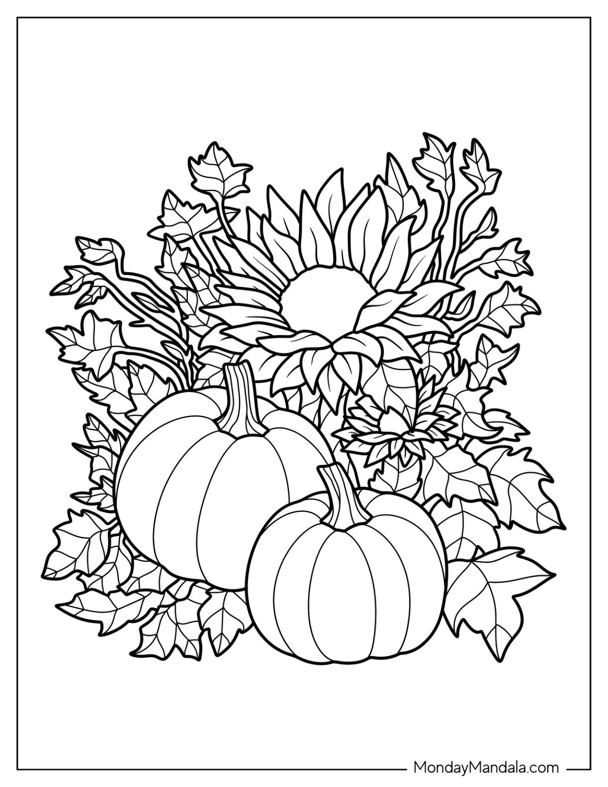 60 Pumpkin Coloring Pages (Free Pdf Printables) in Free Printable Pumpkin Coloring Sheets