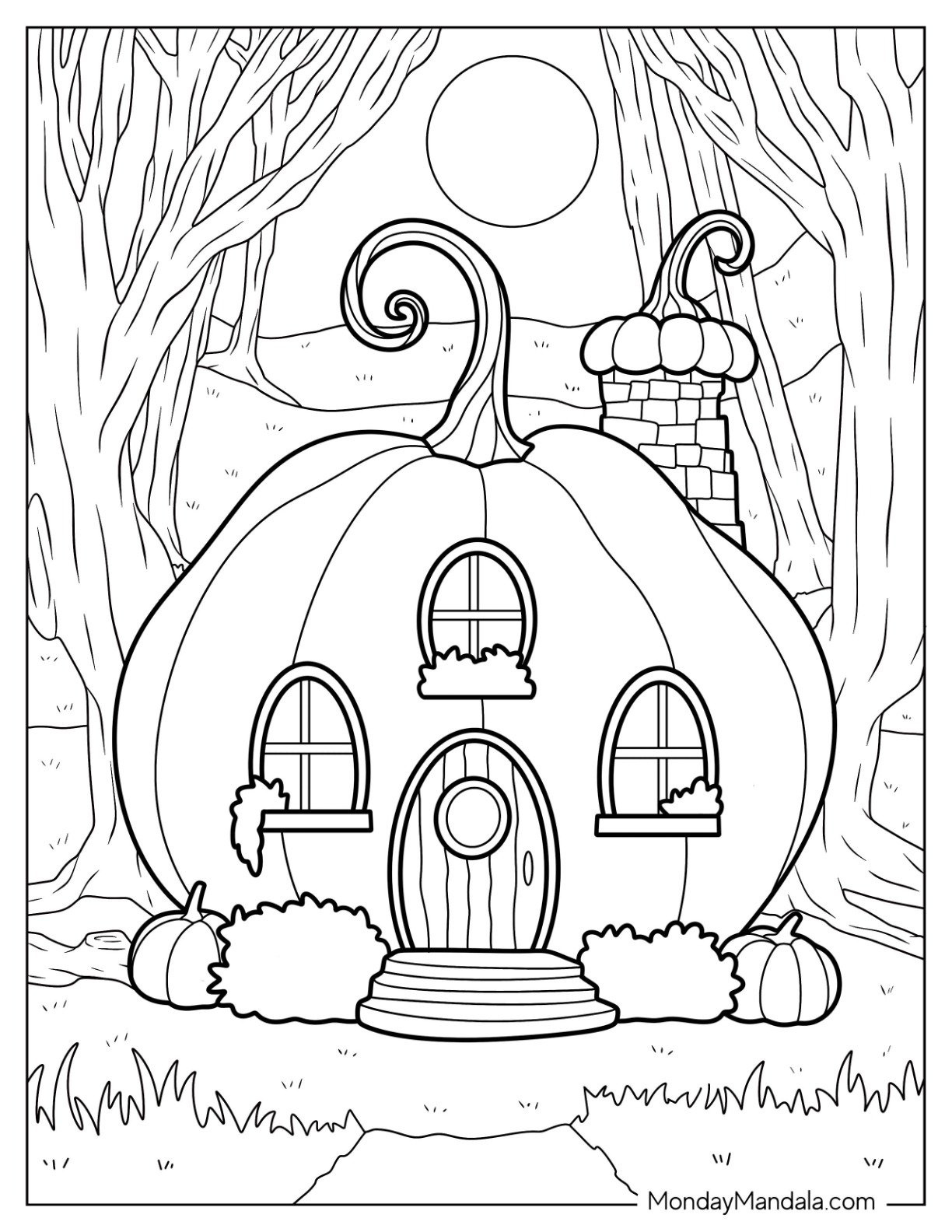 60 Pumpkin Coloring Pages (Free Pdf Printables) with regard to Free Printable Pumpkin Patch Coloring Pages