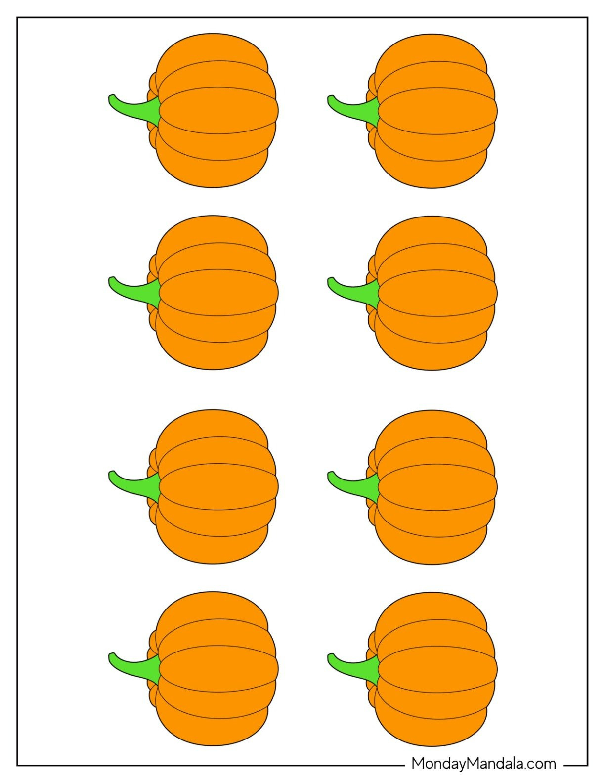 76 Pumpkin Templates (Free Pdf Printables) inside Printable Pumpkin Stem Template