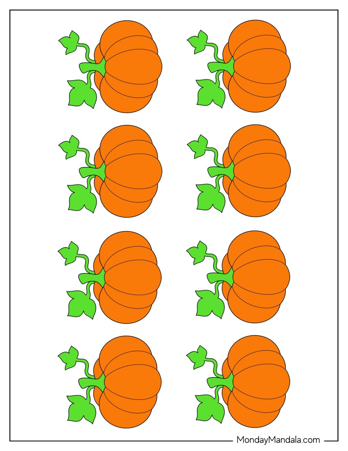 76 Pumpkin Templates (Free Pdf Printables) with Pumpkin Picture Printable Free