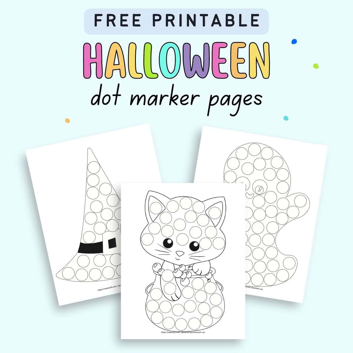 9 Free Halloween Dot Marker Printables: No-Prep Fun For Tots intended for Dot Art Printable Halloween