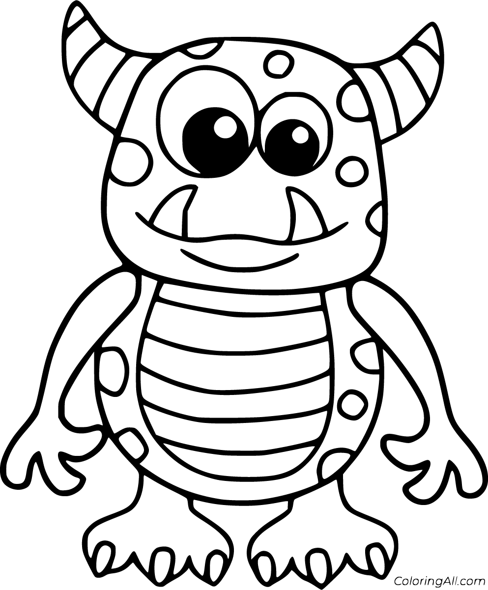 9 Monster-Ideen | Ausmalbilder, Ausmalen, Monster Malen for Printable Halloween Monster Coloring Pages