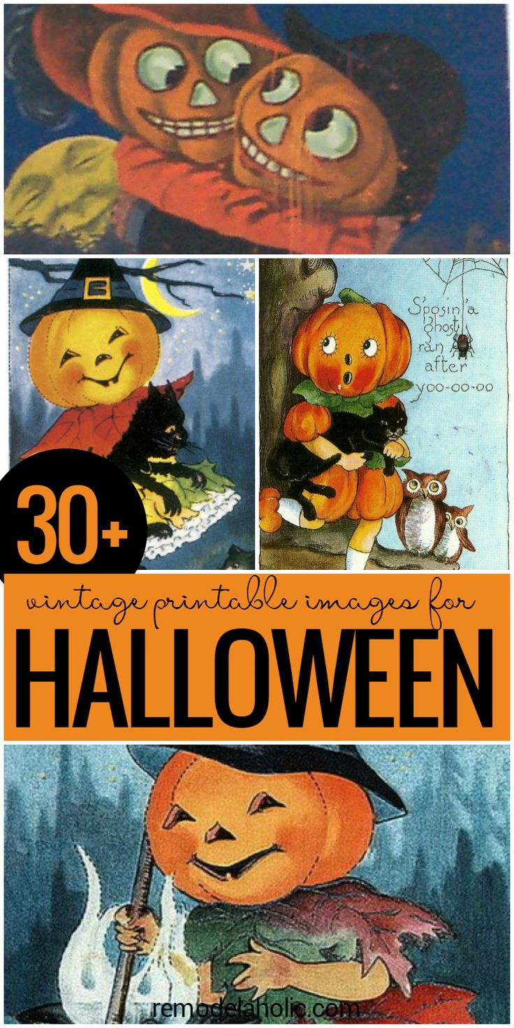 Add Something Fun And Unique To Your Halloween Decor With One Of with regard to Free Printable Vintage Halloween Images