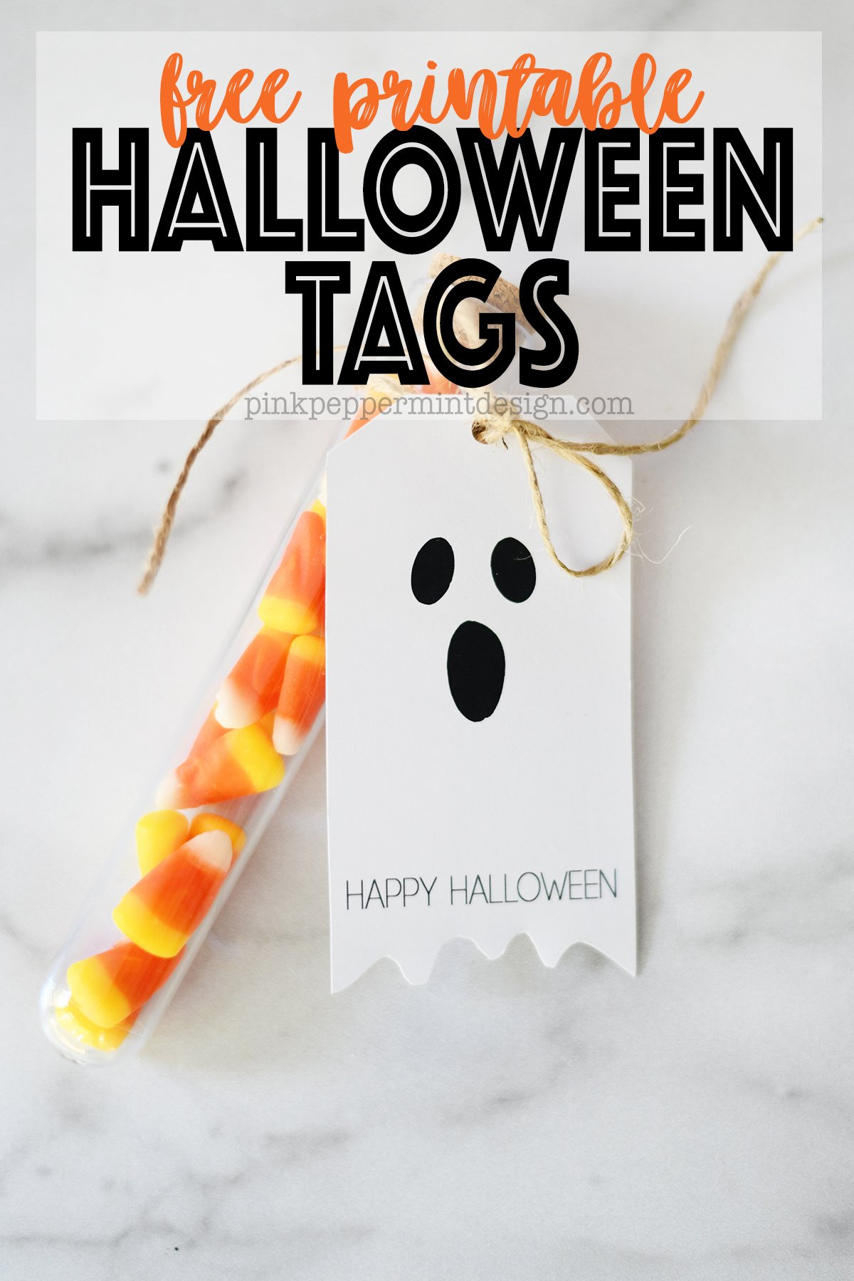 Adorable Free Printable Halloween Tags - Ghosts — Pink Peppermint inside Printable Halloween Tags Free