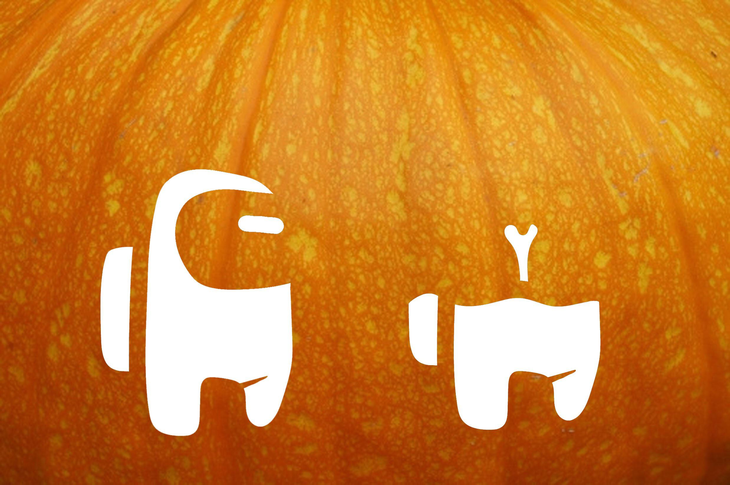 Among Us Template I Made, Feel Free To Download And Use :) : R in Among Us Pumpkin Stencil Printable