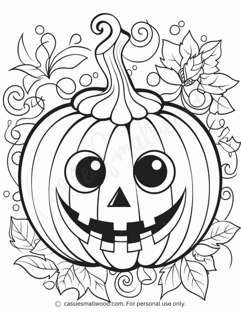 Awesome Halloween Coloring Pages - Cassie Smallwood inside Kids Printable Halloween Pages