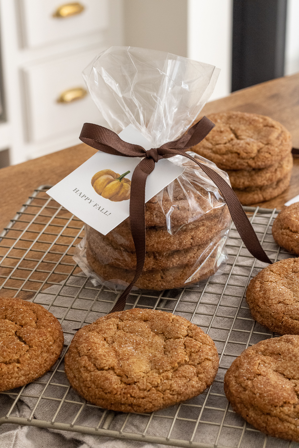 Brown Butter Pumpkin Cookies + Free Printable Pumpkin Gift Tag throughout Printable Pumpkin Cookie Recipe