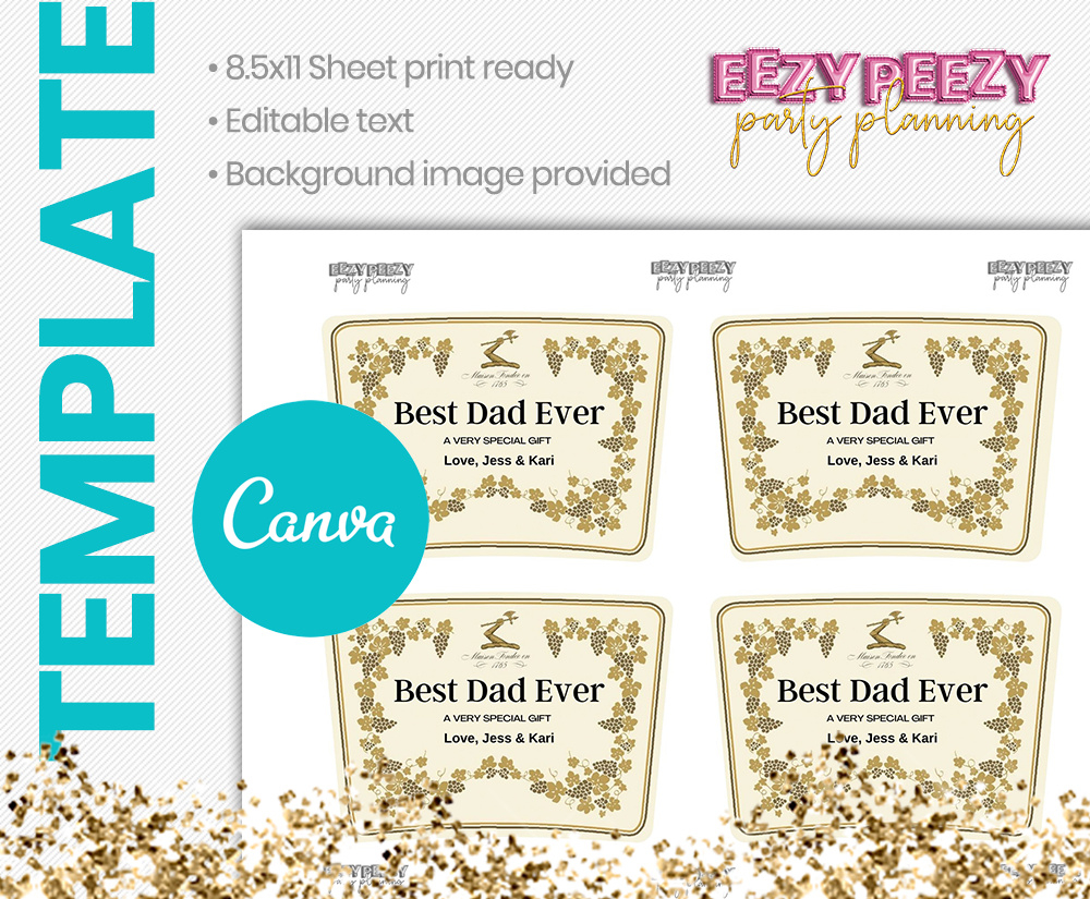 Canva • Hennessy Label intended for Printable Hennessy Label Png