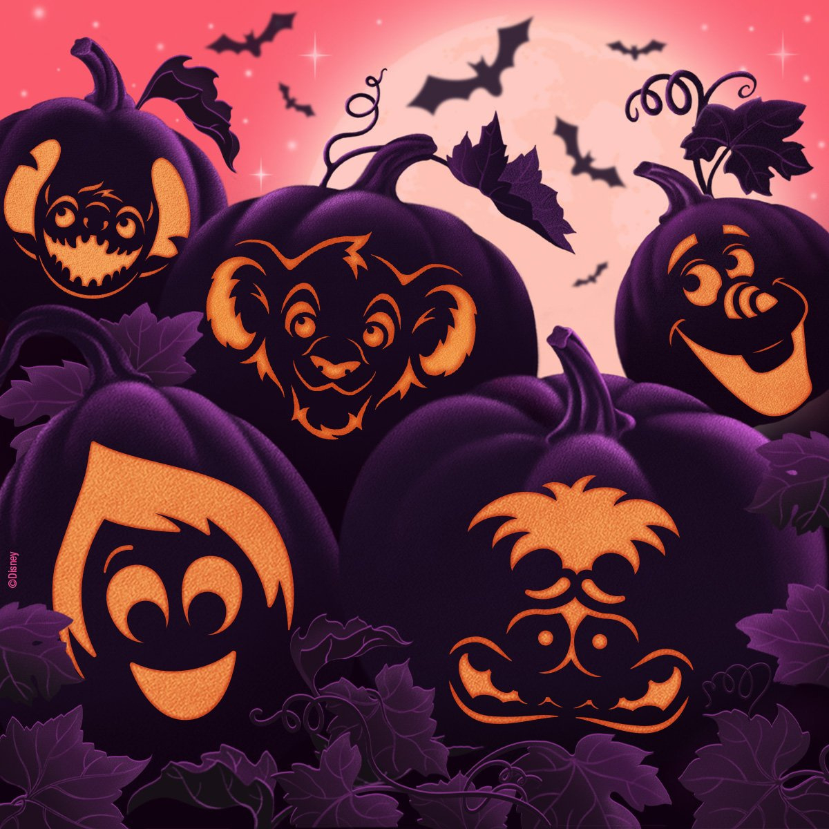 Carve Up Some Halloween Disney Magic! | Fun | The Official Site Of throughout Halloween Pumpkin Printable Stencils