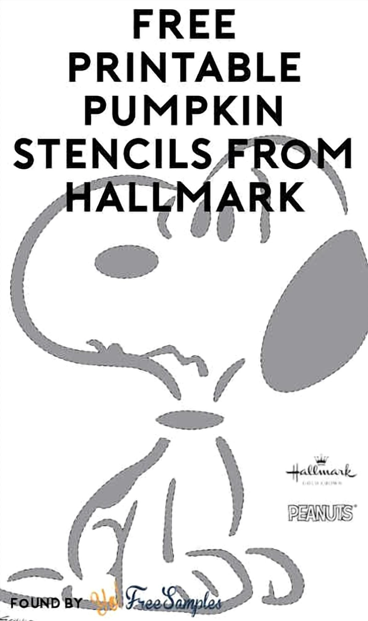 Charlie Brown Pumpkin Stencils: Free Printableshallmark within Printable Snoopy Pumpkin Stencil