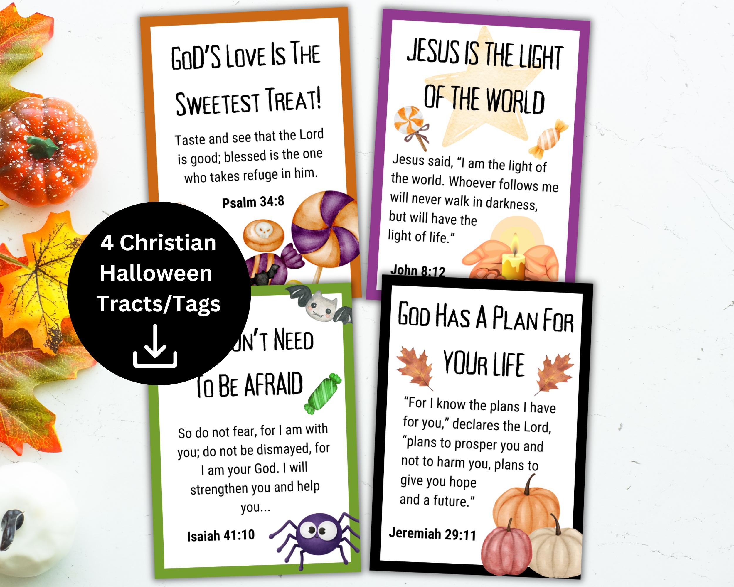 Christian Halloween Tracts Printable, Bible Verse Halloween pertaining to Printable Halloween Tracts