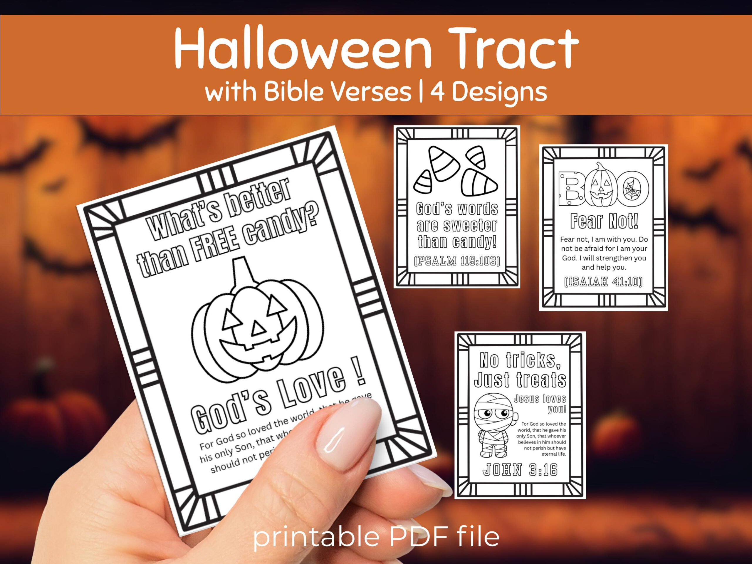 Christian Halloween Tracts With Bible Verses Printable Trunk Or with regard to Printable Halloween Tracts