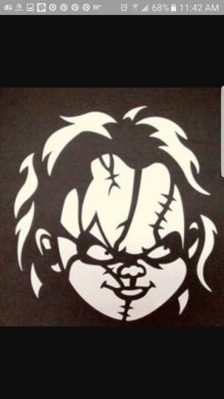Chucky intended for Printable Chucky Pumpkin Stencil