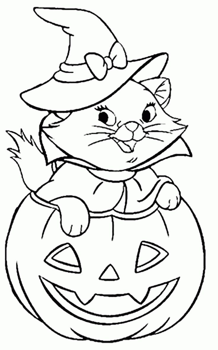 Coloring Pages • Azcoloring intended for Free Printable Halloween Cat Coloring Pages