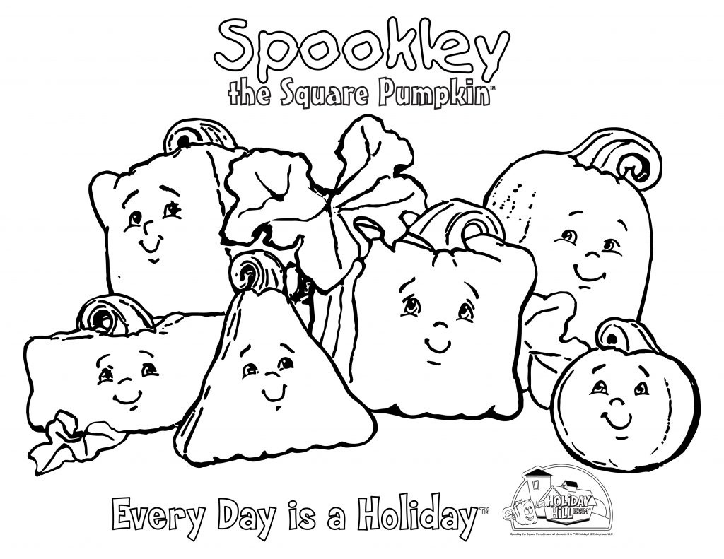 Coloring Sheets - Spookley The Square Pumpkin regarding Spookley The Square Pumpkin Printables