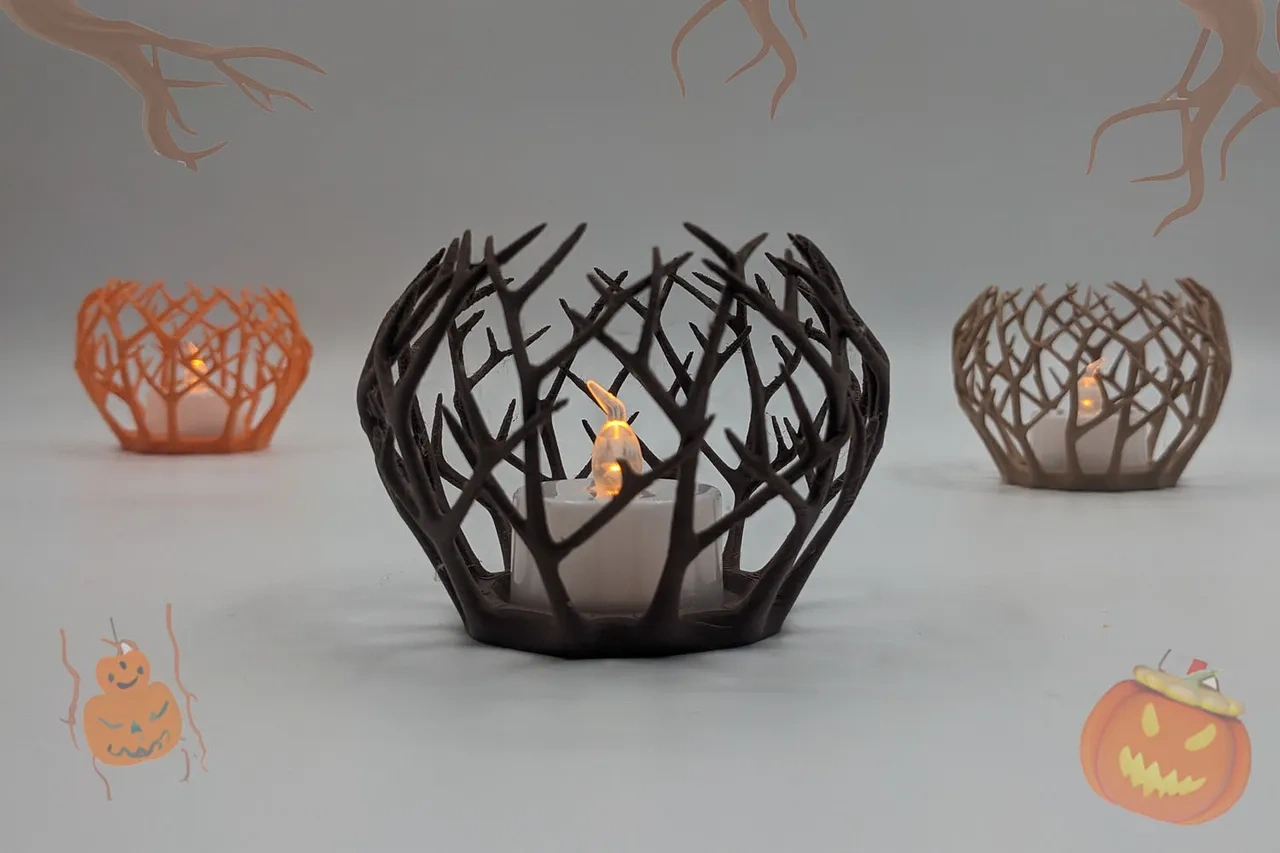 Creepy Tree Halloween Candle Holder - 3D Printable Spooky Decor in 3D Printable Halloween Decor