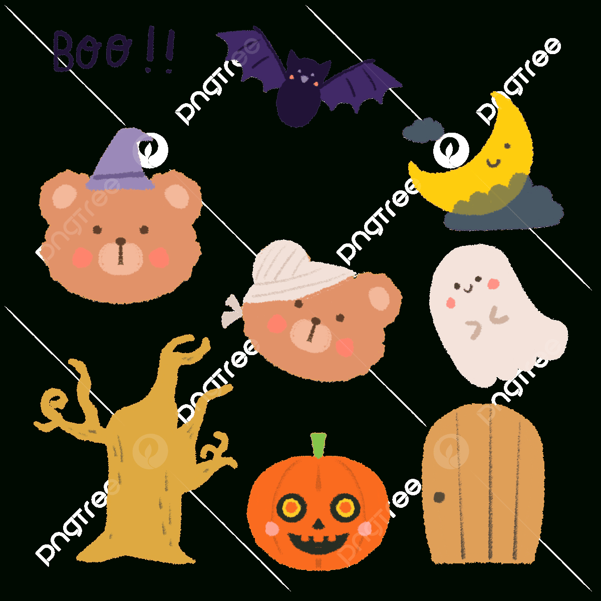 Cute Happy Halloween Korean Bear Sticker Free Printable, Halloween pertaining to Printable Halloween Bear
