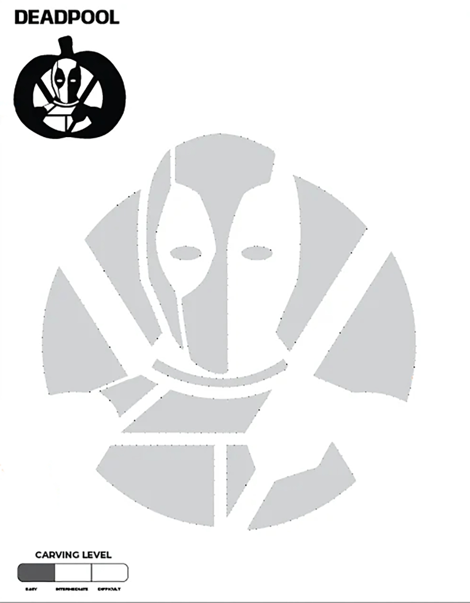 Deadpool (Free Pumpkin Stencil - Pumpkin Pattern - Pumpkin within Deadpool Pumpkin Stencil Printable