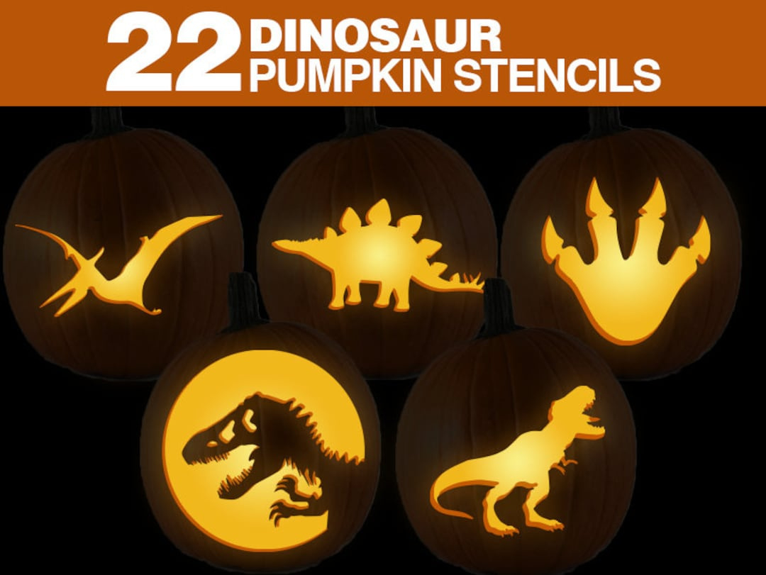 Dinosaur Pumpkin Stencils || Printable Dinosaur Pumpkin Carving with regard to Dinosaur Pumpkin Stencil Printable