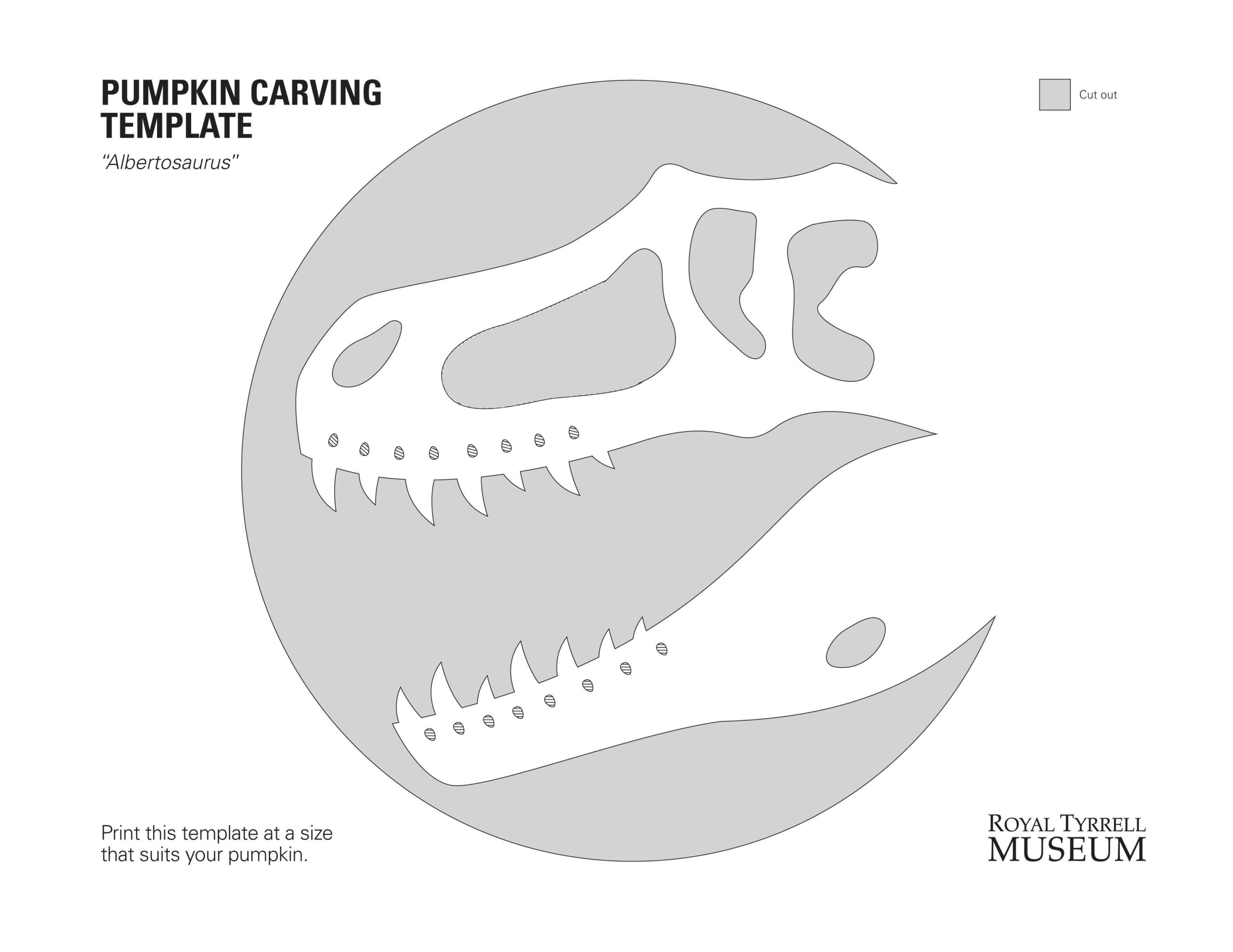 Dinosaur T-Rex Skeleton (Free Pumpkin Stencil - Pumpkin Pattern pertaining to Dinosaur Pumpkin Stencil Printable