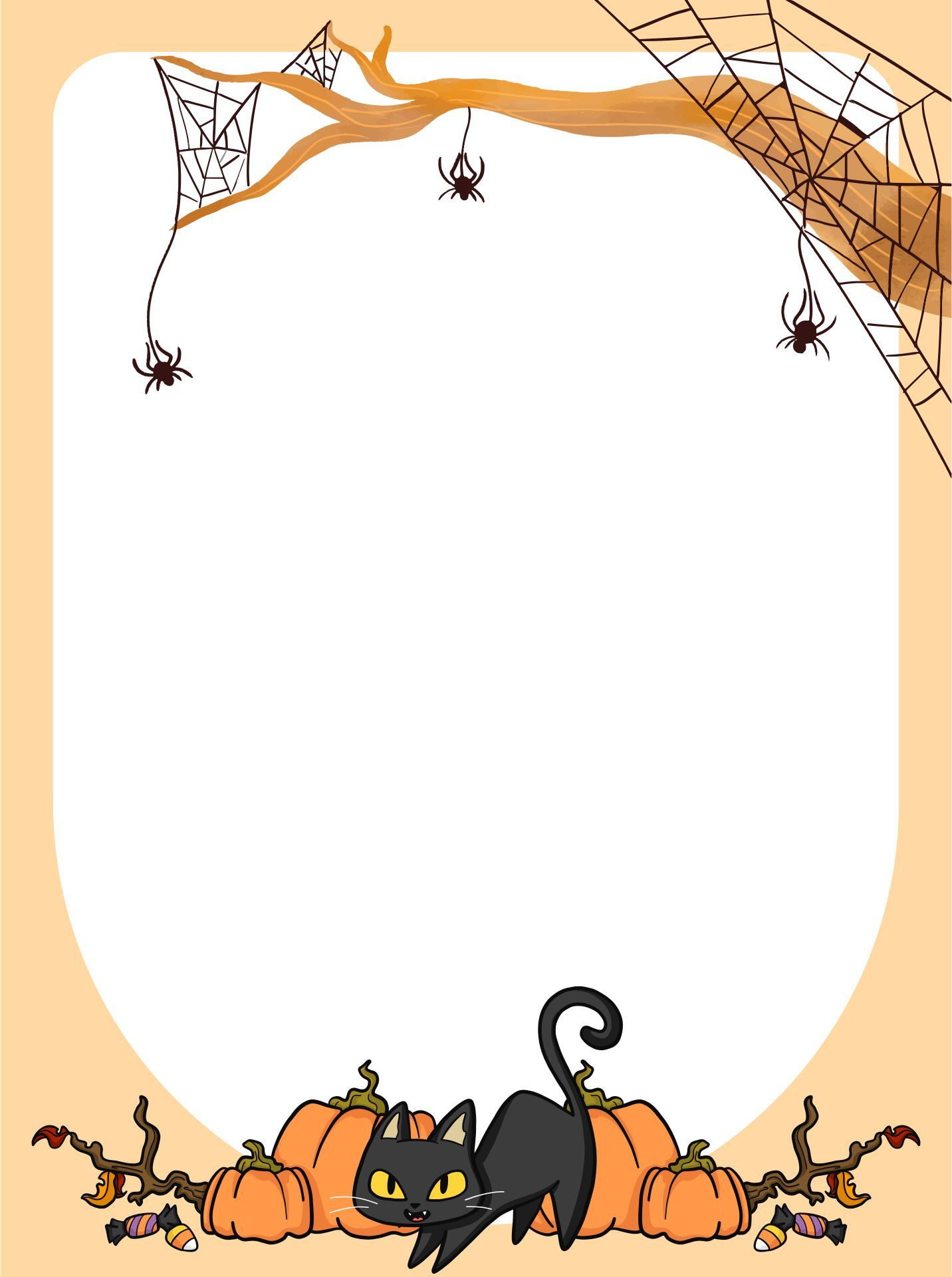 Discover 56 Halloween And Kids Spider-Themed Crafts Ideas throughout Free Printable Halloween Clipart Borders