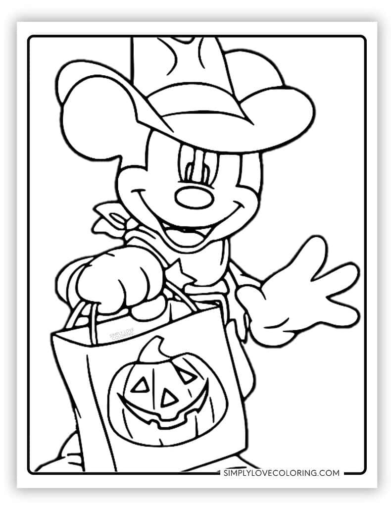 Disney Halloween Coloring Pages (Free Pdf Printables) - Simply regarding Free Printable Halloween Coloring Pages Disney