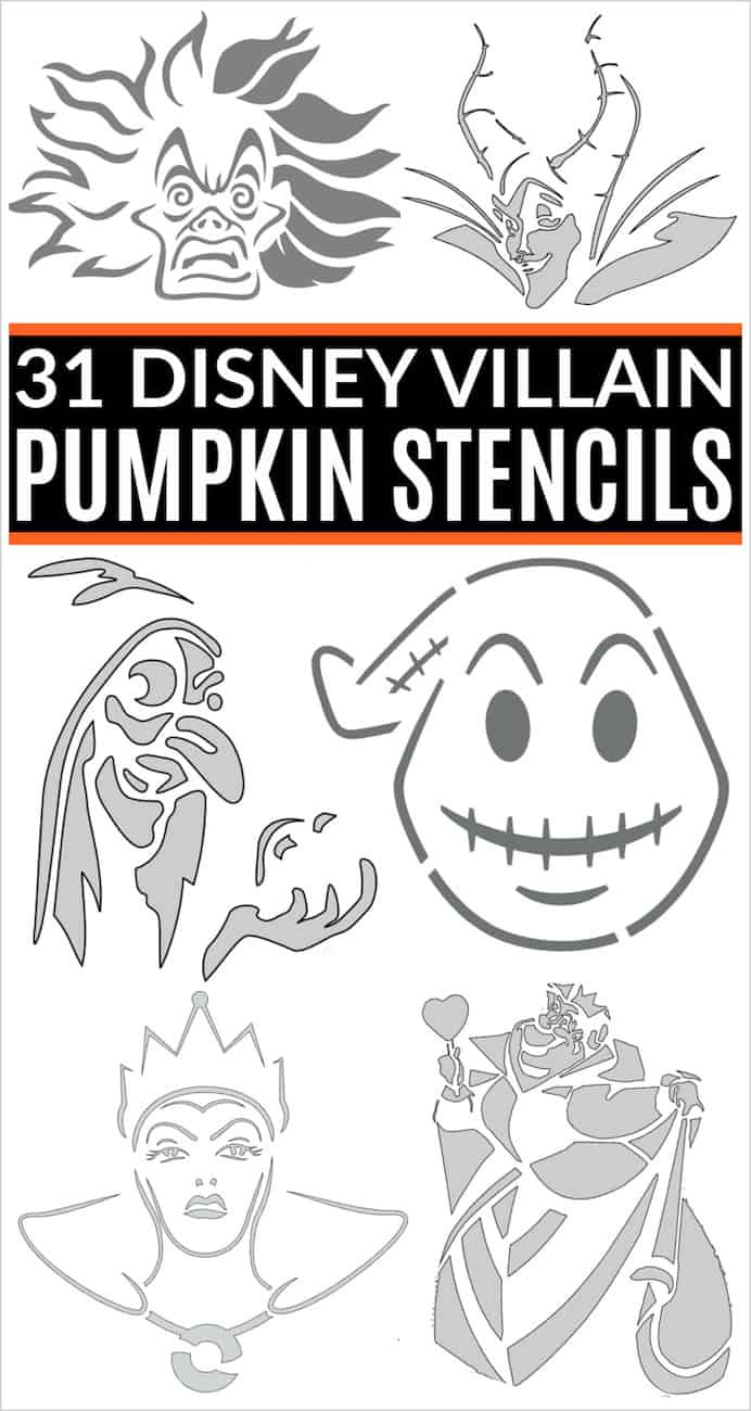 Disney Villain Pumpkin Stencils: The Best Free Printable Templates with Printable Disney Pumpkin Stencil