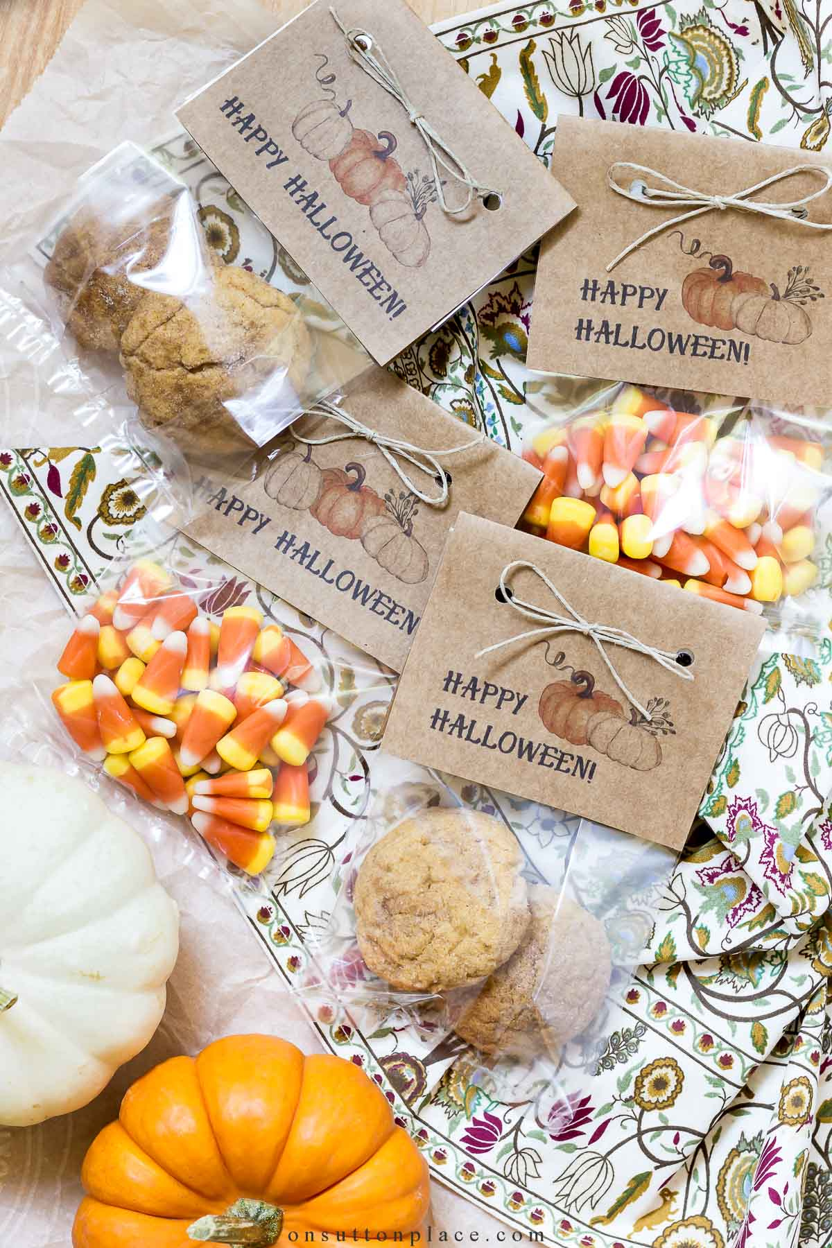 Diy Printable Happy Halloween Treat Bags - On Sutton Place throughout Printable Halloween Treat Bag