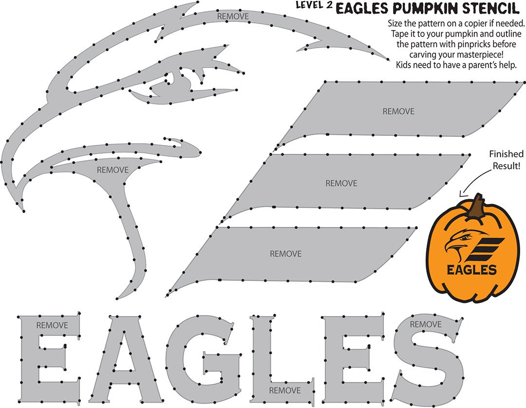 Eagles Halloween Pumpkin Stencils | Colorado Eagles with regard to Printable Eagles Pumpkin Stencil
