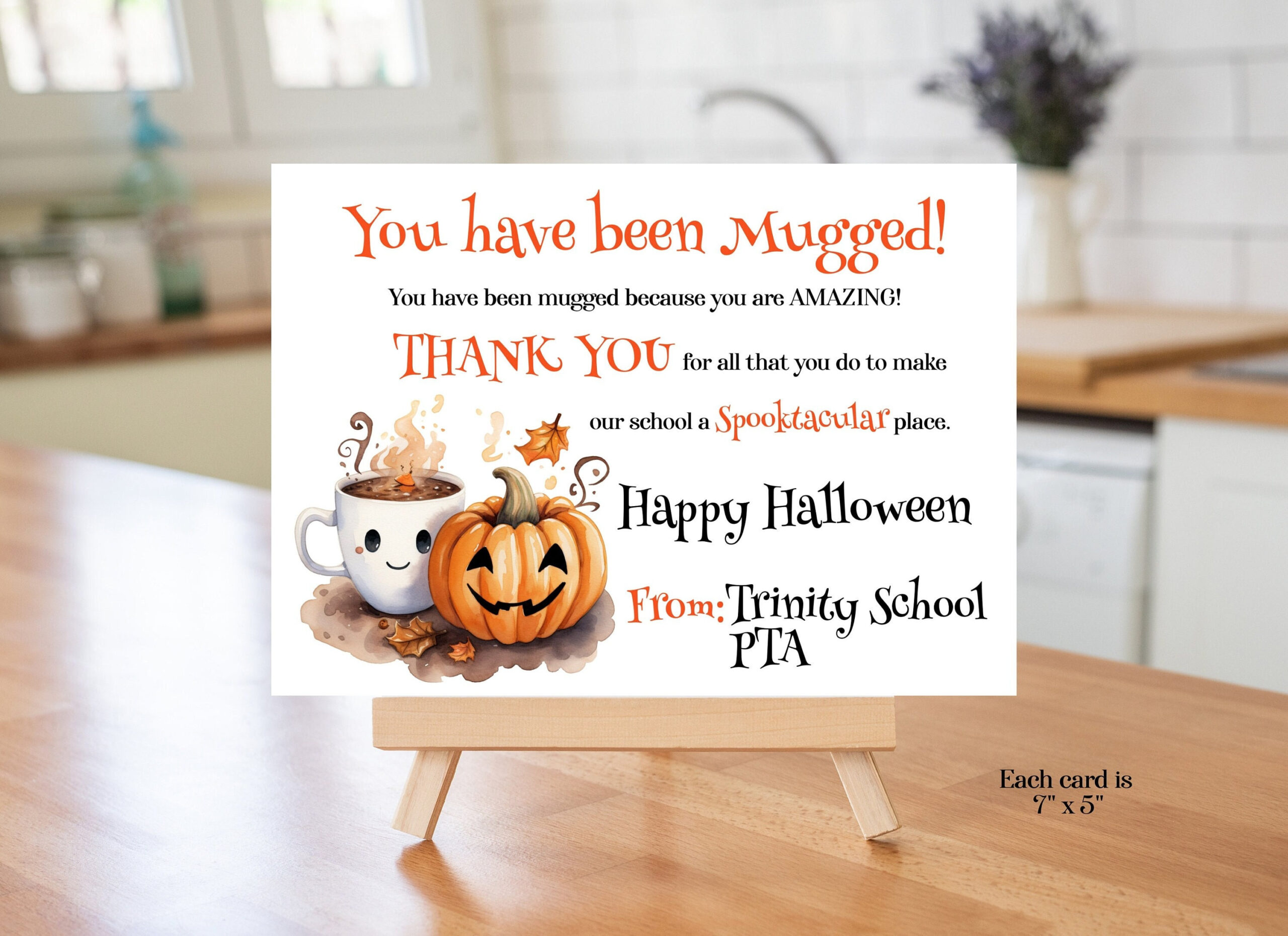 Editable Halloween You&amp;#039;Ve Been Mugged Card Teacher Gift (Digital regarding You&amp;#039;Ve Been Mugged Free Printable Halloween