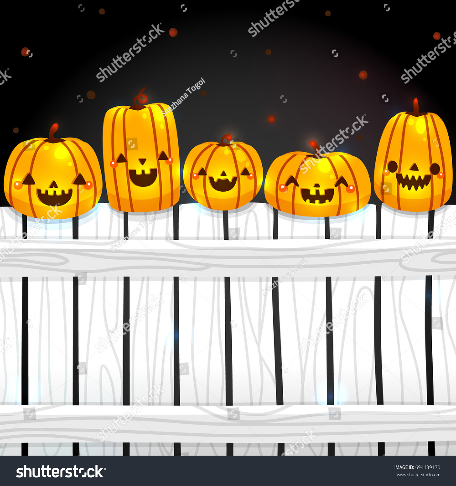 Five Little Pumpkins Sitting On Gate Stock Vector (Royalty Free pertaining to 5 Little Pumpkins Sitting On A Gate Printable