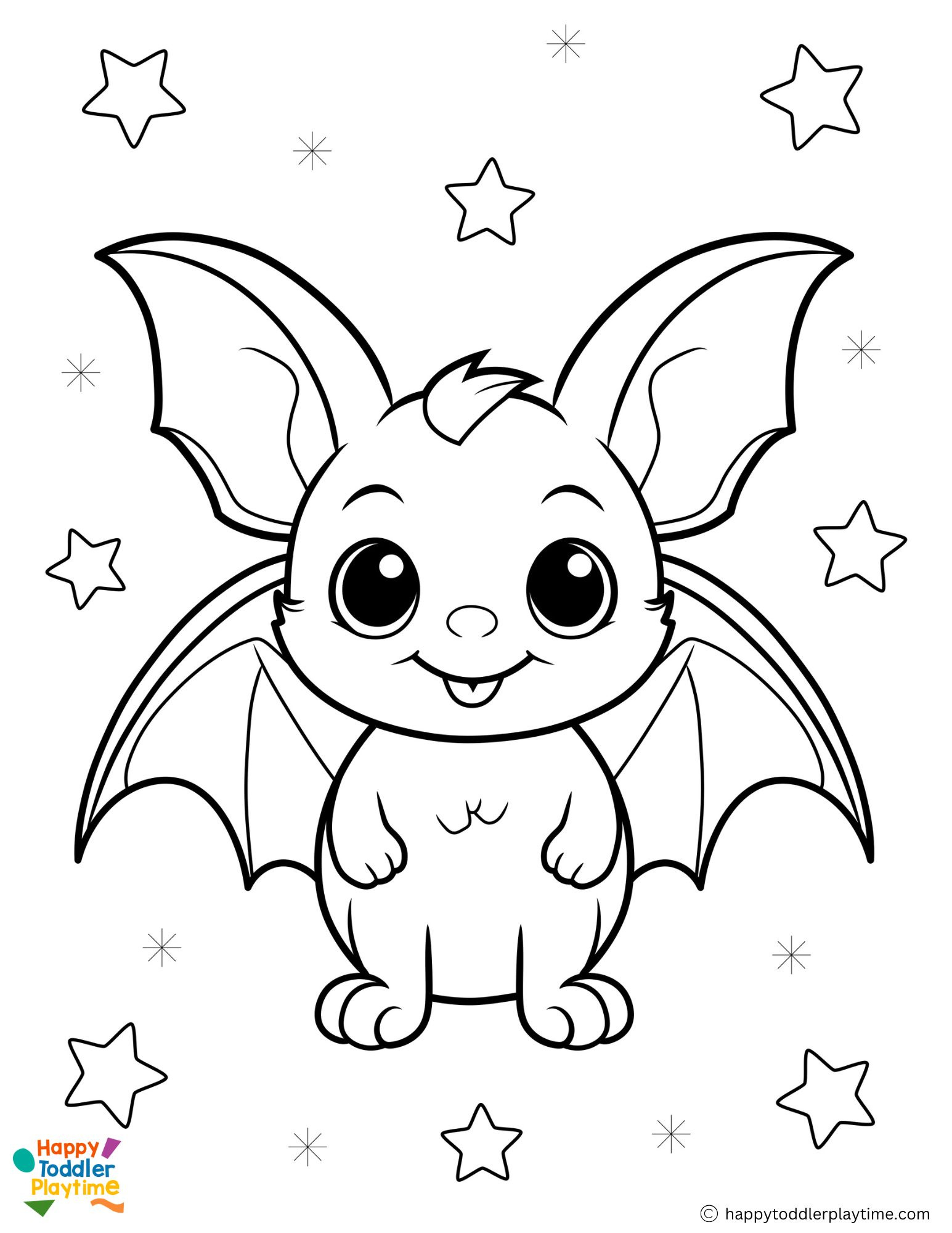 Free Bat Coloring Pages For Kids - Happy Toddler Playtime pertaining to Printable Halloween Coloring Pages Bats