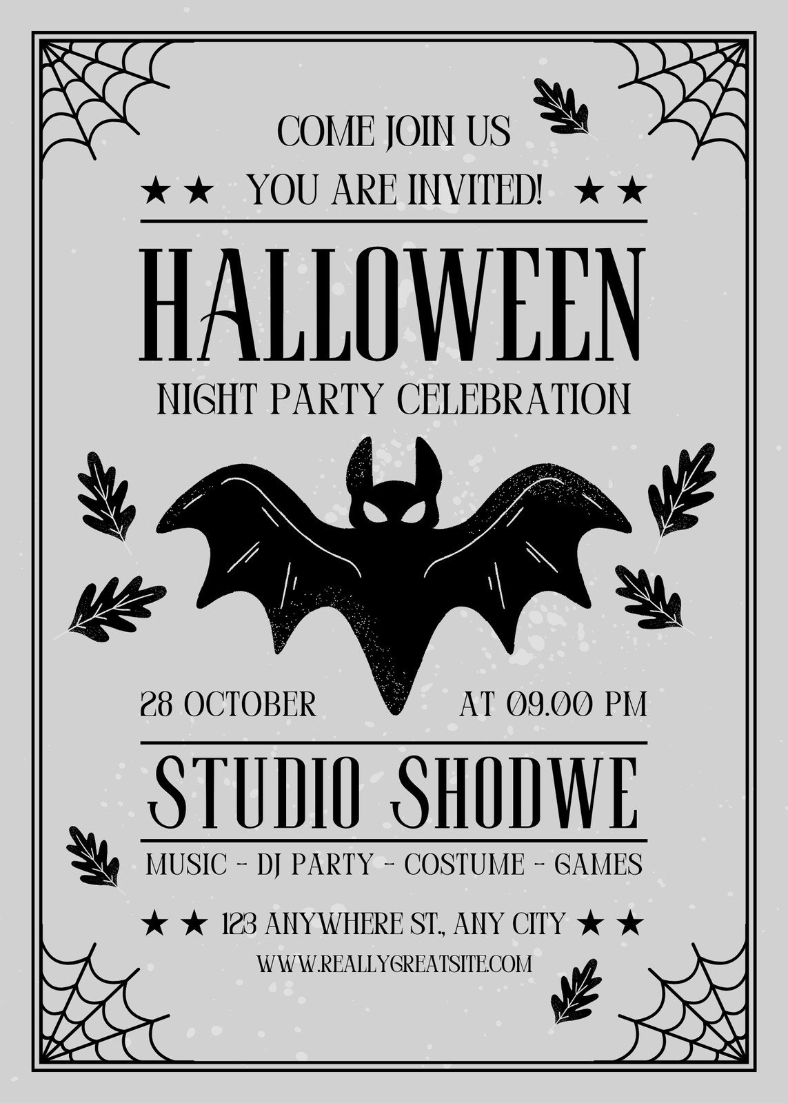 Free Custom Printable Halloween Poster Templates | Canva intended for Printable Halloween Poster