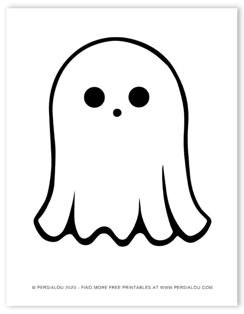 Free Cute Ghost Coloring Pages throughout Printable Halloween Ghost Coloring Pages