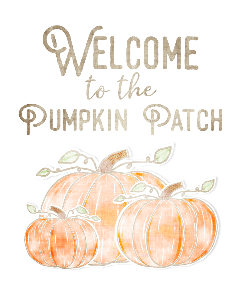 Free Fall Printable: Pumpkin Patch - The Girl Creative for Welcome To Our Pumpkin Patch Free Printable