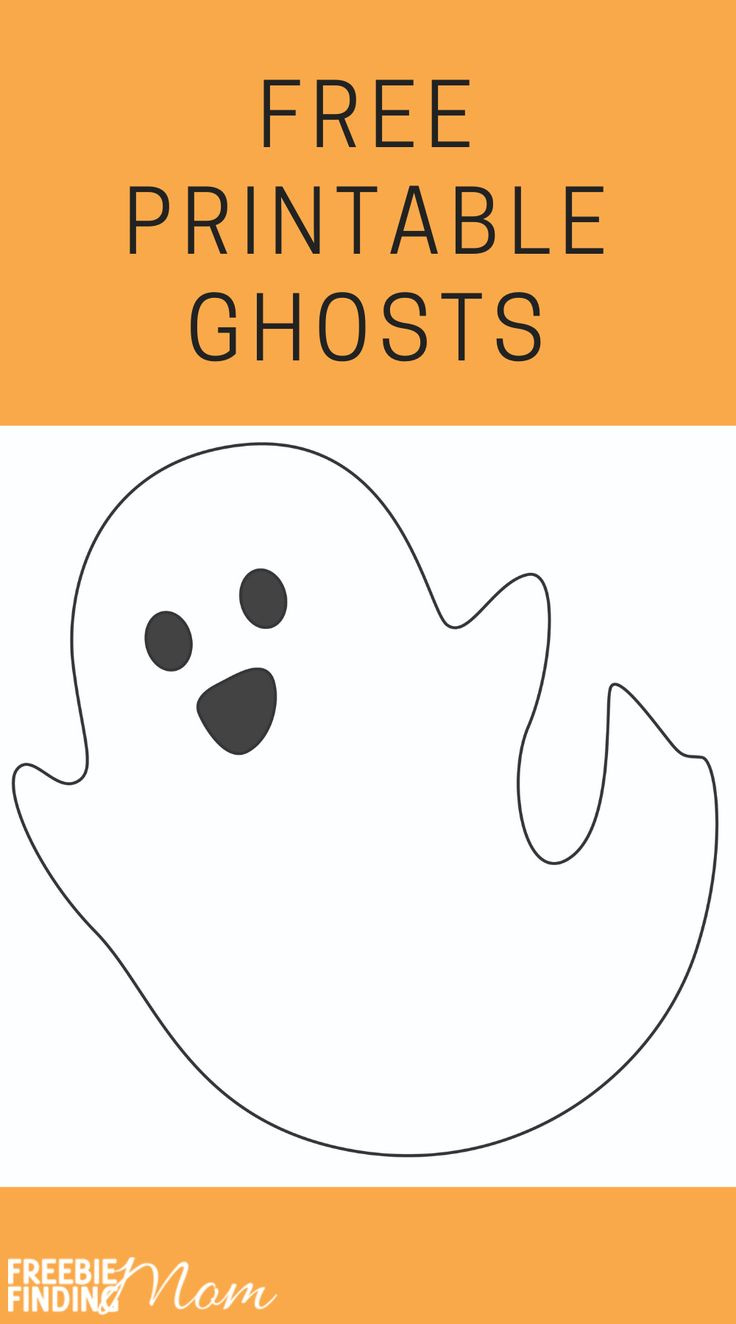 Free Ghost Printables (5 Options) inside Printable Halloween Ghost Pictures