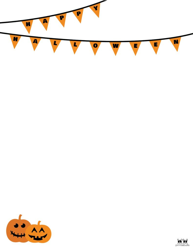 Free Halloween Borders &amp;amp;Amp; Frames | Printabulls - Worksheets Library inside Printable Halloween Frames